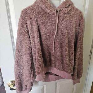 Cozy Pink Fleece Hoodie